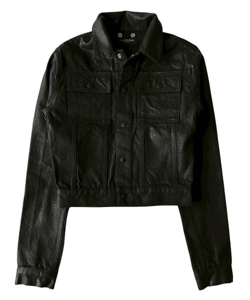 ROYAL FLASH(ロイヤルフラッシュ)の「NO MASS PROD./ノー マス プロッド/017GLM WAXED DENIM JACKET(デニムジャケット・メンズ・ブラック・SMALL/X-SMALL/LARGE/MEDIUM)」の1枚目の写真
