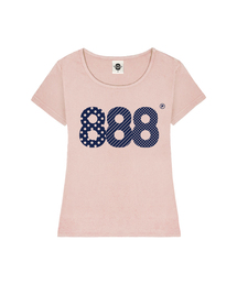 ASPECT NUMBER.888 レディース Uネック スリムフィット 半袖Tシャツ 6 COLORS