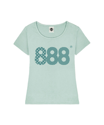 ASPECT NUMBER.888 レディース Uネック スリムフィット 半袖Tシャツ 6 COLORS
