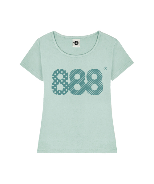 PRIMATE(プライメイト)の「ASPECT NUMBER.888 レディース Uネック スリムフィット 半袖Tシャツ 6 COLORS(Tシャツ/カットソー・レディース・ミント/ブラック/ネイビー/ホワイト/ミックスグレー/ピンク・SMALL/MEDIUM)」の4枚目の写真