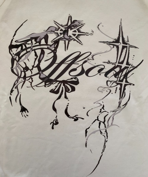 SHEPP(シープ)の「【26年秋冬新作】Y2KサイバーグラフィックラグランロンT(Tシャツ/カットソー・レディース・ブラック/ホワイト・M/L)」の10枚目の写真