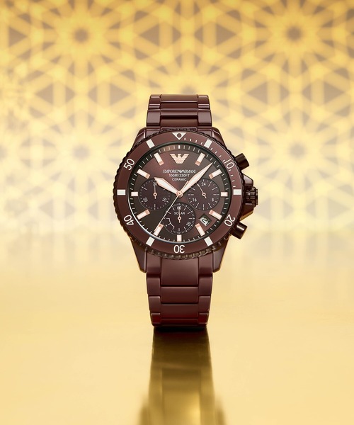 EMPORIO ARMANI(エンポリオアルマーニ)の「エンポリオ・アルマーニ 腕時計 メンズ アナログ セラミック AR70025(アナログ腕時計・メンズ・ブラウン・FREE)」の1枚目の写真