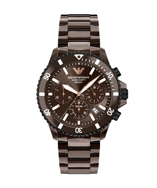 EMPORIO ARMANI(エンポリオアルマーニ)の「エンポリオ・アルマーニ 腕時計 メンズ アナログ セラミック AR70025(アナログ腕時計・メンズ・ブラウン・FREE)」の2枚目の写真