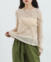 ROSE BUD | FRILL LACE TOP(Tシャツ/カットソー)
