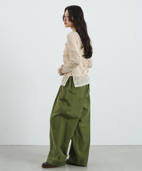 ROSE BUD（ローズバッド）の「FRILL LACE TOP（Tシャツ/カットソー・レディース・ブラック/ライトブルー/オフホワイト・ONE SIZE）」の21枚目の写真
