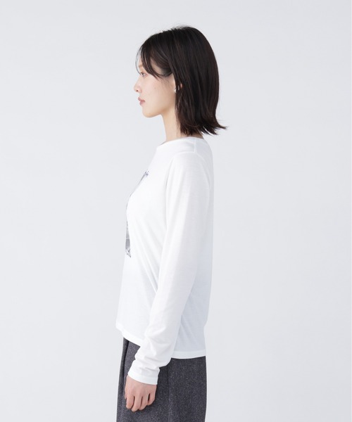 NAVYNAVY(ネイビーネイビー)の「引き算がつくるシンプルスクエアプリントロンT(Tシャツ/カットソー・レディース・ホワイト系その他/ピンク系その他2・FREE)」の8枚目の写真