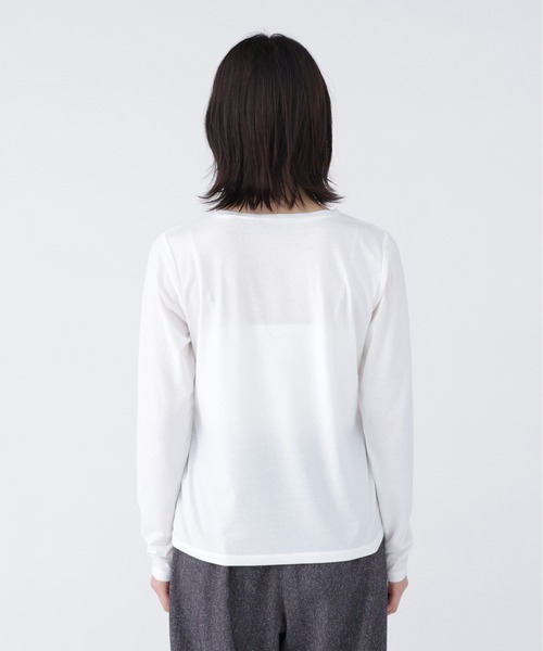 NAVYNAVY(ネイビーネイビー)の「引き算がつくるシンプルスクエアプリントロンT(Tシャツ/カットソー・レディース・ホワイト系その他/ピンク系その他2・FREE)」の7枚目の写真