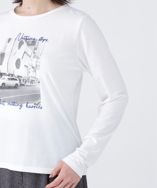NAVYNAVY(ネイビーネイビー)の「引き算がつくるシンプルスクエアプリントロンT(Tシャツ/カットソー・レディース・ホワイト系その他/ピンク系その他2・FREE)」の5枚目の写真