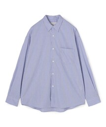 【WEB・アウトレット限定】 コットンブロード ストライプ レギュラーカラーシャツ