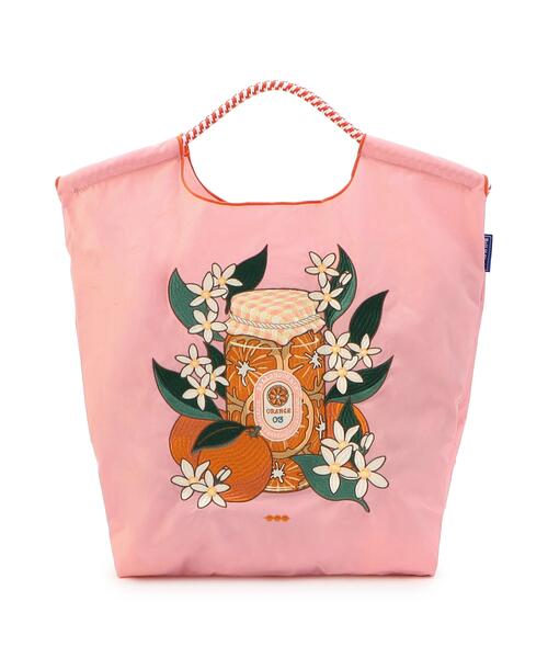 Ball&Chain(ボールアンドチェーン)の「Ball&Chain(ボールアンドチェーン) HONYEY PRESERVED ORANGE SLICES/Mサイズ(トートバッグ・レディース・ピンク/アイボリー/その他13・F)」の2枚目の写真