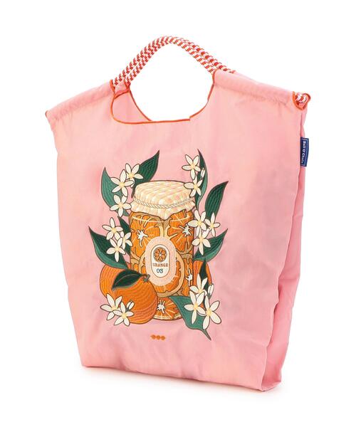 Ball&Chain(ボールアンドチェーン)の「Ball&Chain(ボールアンドチェーン) HONYEY PRESERVED ORANGE SLICES/Mサイズ(トートバッグ・レディース・ピンク/アイボリー/その他13・F)」の4枚目の写真
