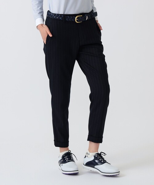 BEAMS GOLF(ビームスゴルフ)の「PURPLE LABEL / ストレッチ ストライプ サキソニー パンツ(その他パンツ・レディース・グレー/ネイビー・SMALL/LARGE/MEDIUM)」の2枚目の写真