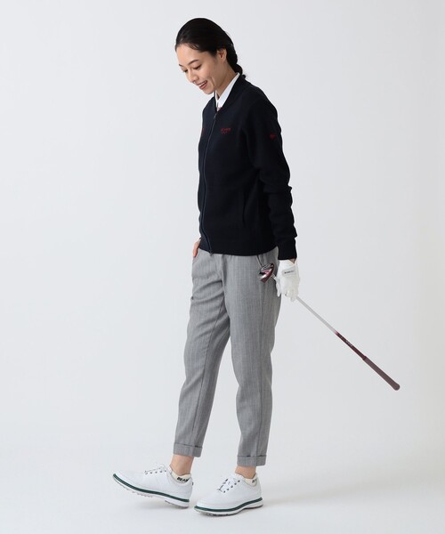 BEAMS GOLF(ビームスゴルフ)の「PURPLE LABEL / ストレッチ ストライプ サキソニー パンツ(その他パンツ・レディース・グレー/ネイビー・SMALL/LARGE/MEDIUM)」の3枚目の写真