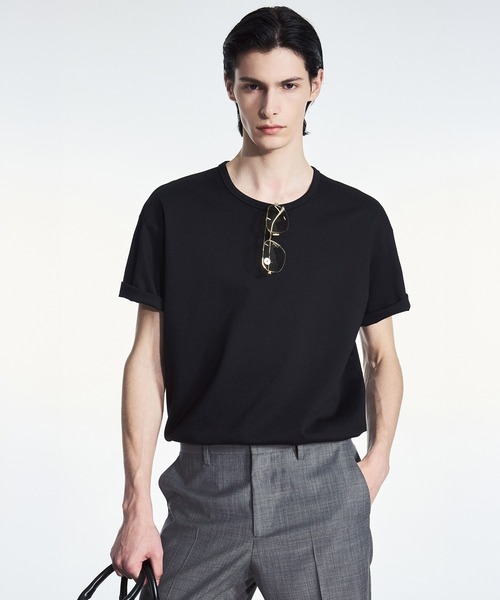 TNGT(ティーエヌジーティー)の「TNGT(ティーエヌジーティー)USAオーガニックコットンTシャツ(Tシャツ/カットソー・メンズ・ブラウン/グレー/ホワイト/ブラック/カーキ・M/L)」の1枚目の写真
