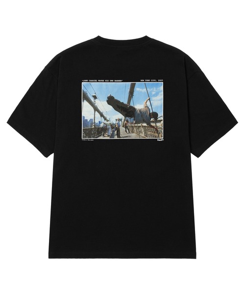 HUF(ハフ)の「TAKING THE LEAP TEE(Tシャツ/カットソー・メンズ・ブラック/ホワイト・L/M/S/XXL/XL)」の4枚目の写真