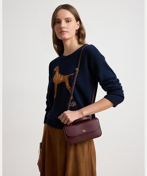 LAUREN RALPH LAUREN(ローレン ラルフ ローレン)の「レザー Marcy クロスボディ ウォレット(ショルダーバッグ・レディース・レッド・ONE)」の7枚目の写真