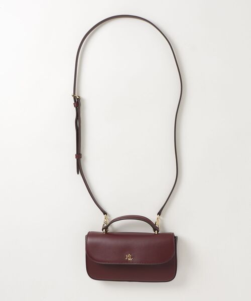 LAUREN RALPH LAUREN(ローレン ラルフ ローレン)の「レザー Marcy クロスボディ ウォレット(ショルダーバッグ・レディース・レッド・ONE)」の5枚目の写真