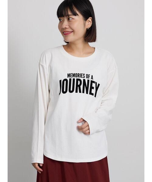 Samansa Mos2(サマンサ モスモス)の「アソートロゴプリントロンT(Tシャツ/カットソー・レディース・マスタード/ブラック/オフホワイト・F)」の16枚目の写真