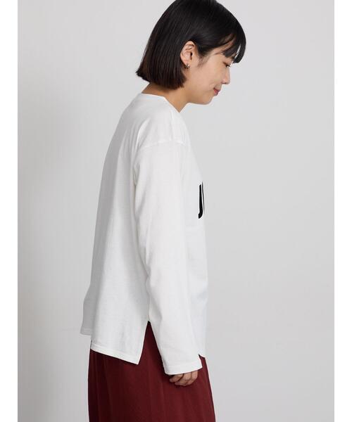 Samansa Mos2(サマンサ モスモス)の「アソートロゴプリントロンT(Tシャツ/カットソー・レディース・マスタード/ブラック/オフホワイト・F)」の17枚目の写真