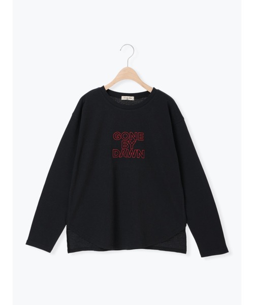Samansa Mos2(サマンサ モスモス)の「アソートロゴプリントロンT(Tシャツ/カットソー・レディース・マスタード/ブラック/オフホワイト・F)」の2枚目の写真