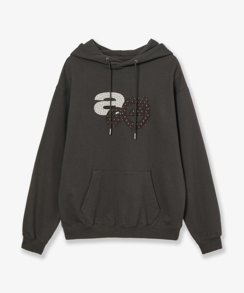 APPLIQUE FLOWER LOGO HOODIE（パーカー）｜aeae（エーイーエーイー