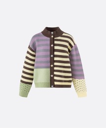 Stripe Dots Docking Cardigan
