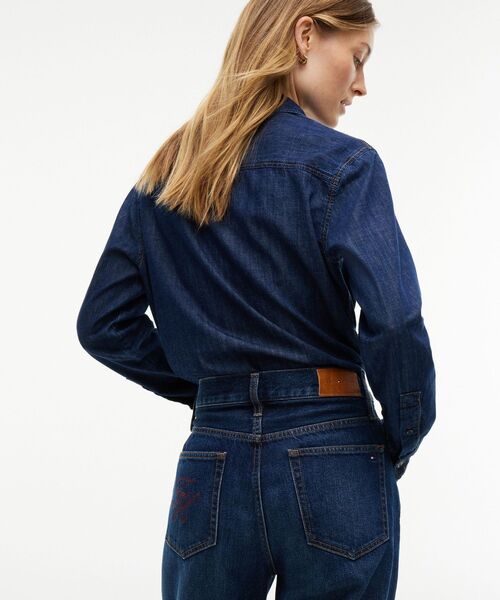 TOMMY HILFIGER(トミーヒルフィガー)の「サラハイライズストレートジーンズ(デニムパンツ・レディース・ブルー・28inch/27inch/26inch)」の4枚目の写真