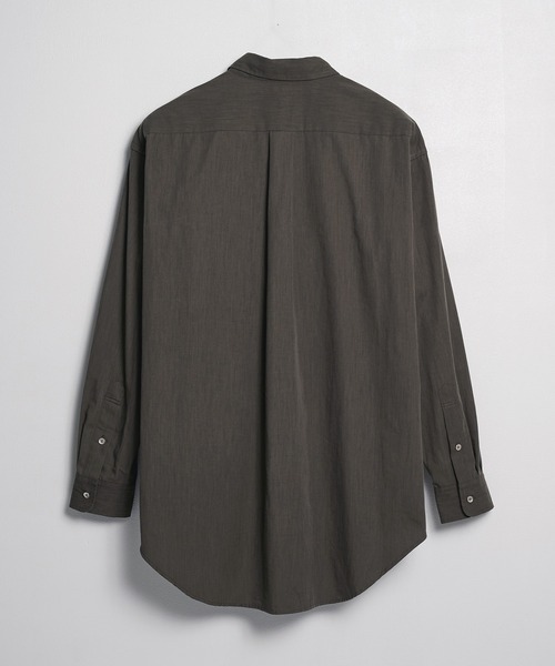 STUDIOUS（ステュディオス）の「【AXIS】Regular Collar Shirts（シャツ/ブラウス・メンズ・ブラック/ダークグリーン・3/2）」の3枚目の写真