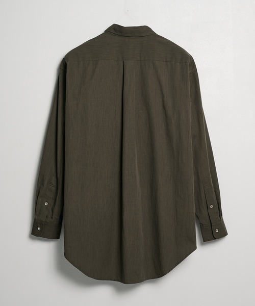 STUDIOUS（ステュディオス）の「【AXIS】Regular Collar Shirts（シャツ/ブラウス・メンズ・ブラック/ダークグリーン・3/2）」の4枚目の写真