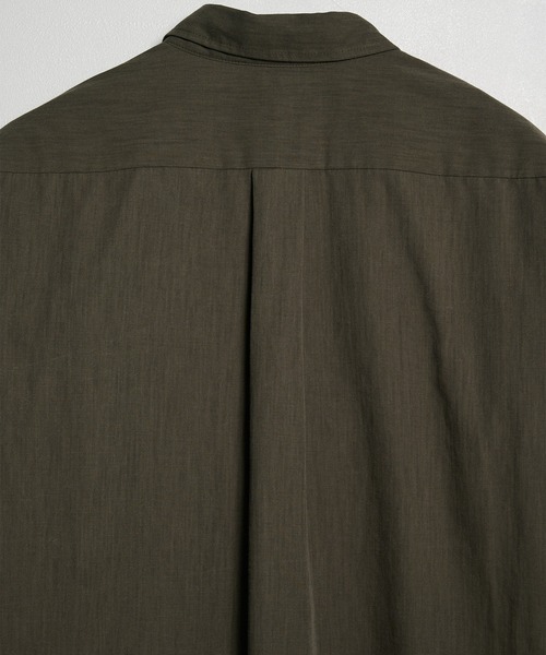STUDIOUS（ステュディオス）の「【AXIS】Regular Collar Shirts（シャツ/ブラウス・メンズ・ブラック/ダークグリーン・3/2）」の8枚目の写真