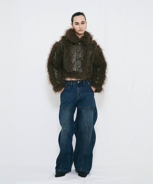 VIAVANDA(ヴィアヴァンダ)の「WAVE DENIM PANTS(デニムパンツ・レディース・ブルー/インディゴブルー・SMALL/MEDIUM)」の16枚目の写真