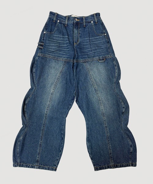 VIAVANDA(ヴィアヴァンダ)の「WAVE DENIM PANTS(デニムパンツ・レディース・ブルー/インディゴブルー・SMALL/MEDIUM)」の18枚目の写真