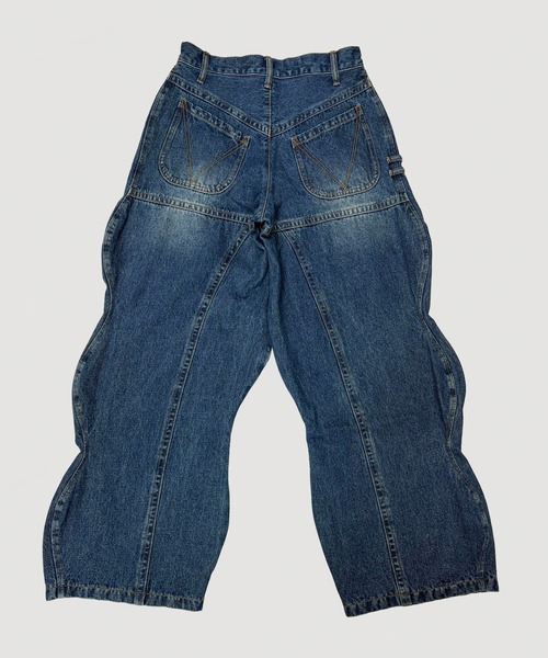 VIAVANDA(ヴィアヴァンダ)の「WAVE DENIM PANTS(デニムパンツ・レディース・ブルー/インディゴブルー・SMALL/MEDIUM)」の19枚目の写真