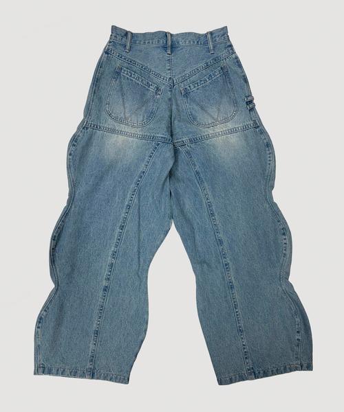VIAVANDA(ヴィアヴァンダ)の「WAVE DENIM PANTS(デニムパンツ・レディース・ブルー/インディゴブルー・SMALL/MEDIUM)」の11枚目の写真