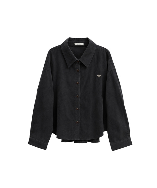 LUSIDA（ルシダ）の「LEVARN2 コーデュロイシャツ_4 Colors（シャツ/ブラウス・レディース・パープル/ライトイエロー/キャメル/チャコール・FREE）」の2枚目の写真