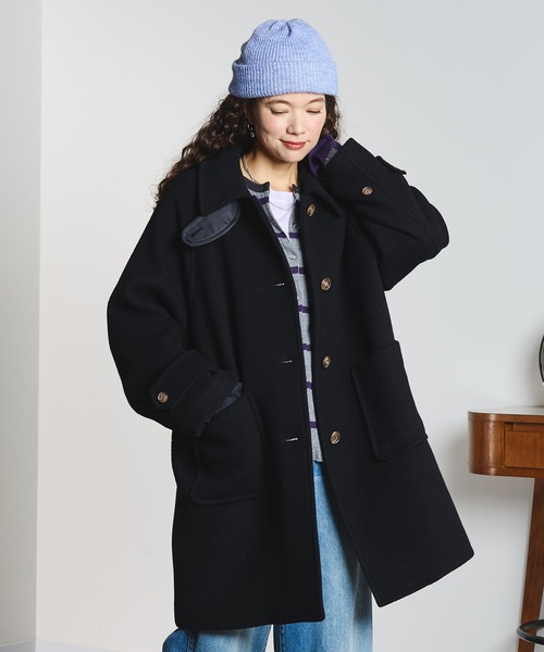 ROSE BUD（ローズバッド）の「STAND FALL COLLAR COAT（ステンカラーコート・レディース・ベージュ/パープル/ブラック・M/S）」の18枚目の写真