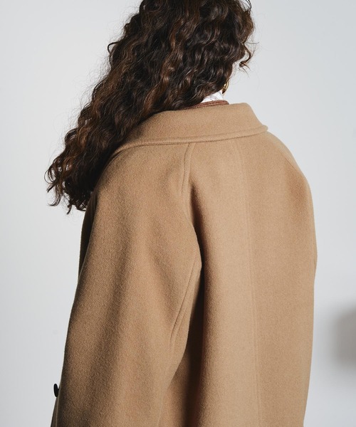 ROSE BUD（ローズバッド）の「STAND FALL COLLAR COAT（ステンカラーコート・レディース・ベージュ/パープル/ブラック・M/S）」の14枚目の写真