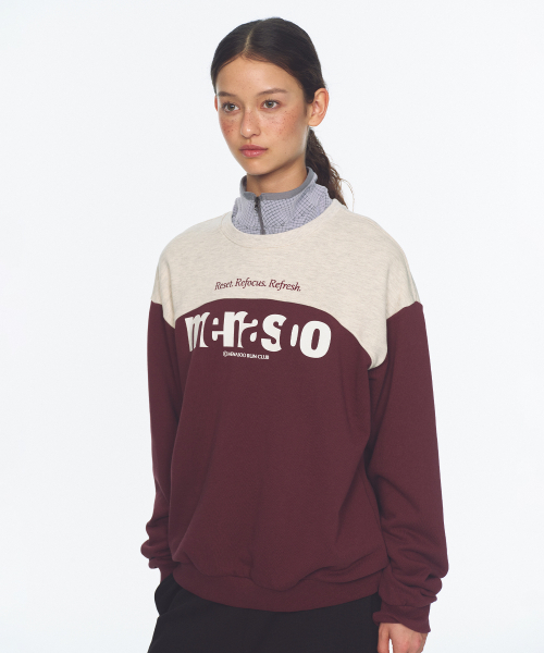 MENASOO（ミナス）の「Lettering Sweatshirt_Purple（スウェット・レディース・パープル・1/2）」の4枚目の写真