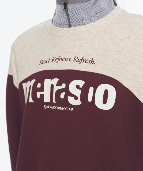 MENASOO（ミナス）の「Lettering Sweatshirt_Purple（スウェット・レディース・パープル・1/2）」の5枚目の写真