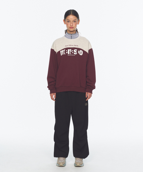 MENASOO（ミナス）の「Lettering Sweatshirt_Purple（スウェット・レディース・パープル・1/2）」の6枚目の写真
