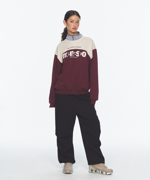 MENASOO（ミナス）の「Lettering Sweatshirt_Purple（スウェット・レディース・パープル・1/2）」の11枚目の写真
