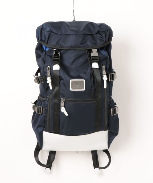 MAKAVELIC(マキャベリック)の「【RES】【MAKAVELIC】【SIERRA SUPERIORITY DOUBLE BELT BACKPACK】(バックパック/リュック・メンズ・ネイビー・FREE)」の1枚目の写真