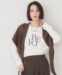 ロゴアソートロングTシャツ【洗濯機OK】