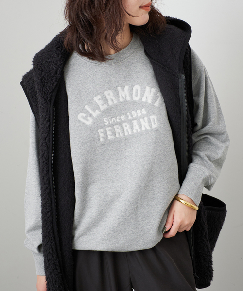 +81BRANCA(ハチイチブランカ)の「+81 BRANCA/ハチイチブランカ ロゴスウェット(スウェット・レディース・アイボリー/レッド/グレー/ブラウン・FREE)」の12枚目の写真