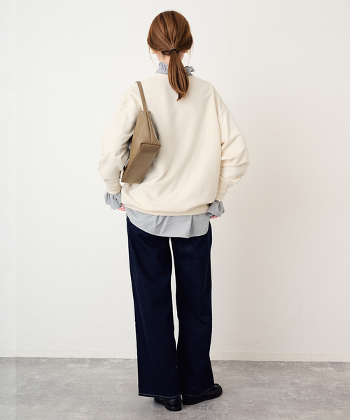 +81BRANCA(ハチイチブランカ)の「+81 BRANCA/ハチイチブランカ ロゴスウェット(スウェット・レディース・アイボリー/レッド/グレー/ブラウン・FREE)」の17枚目の写真