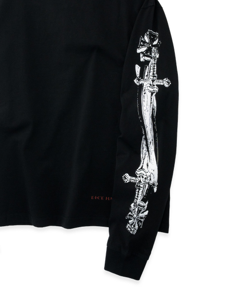 ETCE(イーティーシーイー)の「クロスソード 長袖Tシャツ(ブラック)(Tシャツ/カットソー・レディース・その他・SMALL/MEDIUM/LARGE)」の3枚目の写真
