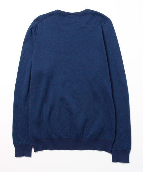 BRILLA per il gusto（ブリッラペルイルグースト）の「VERTO / ジャカード クルー ニット（ニット/セーター・メンズ・ネイビー/ベージュ・X-SMALL/SMALL/LARGE/MEDIUM）」の7枚目の写真