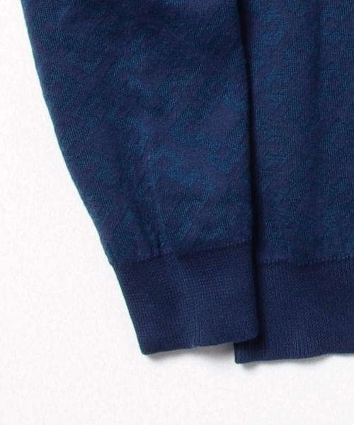 BRILLA per il gusto（ブリッラペルイルグースト）の「VERTO / ジャカード クルー ニット（ニット/セーター・メンズ・ネイビー/ベージュ・X-SMALL/SMALL/LARGE/MEDIUM）」の11枚目の写真