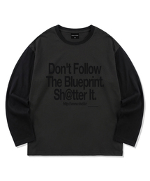 DEFY カラー ブロック ロングスリーブ Tシャツ