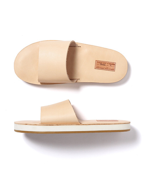 B:MING by BEAMS（ビーミングバイビームス）の「【MEN'S NON-NO6月号掲載】buddy×ビーミング by ビームス / 40th別注 レザーサンダル（サンダル・メンズ・ブラック/ベージュ・SMALL/MEDIUM/LARGE）」の2枚目の写真